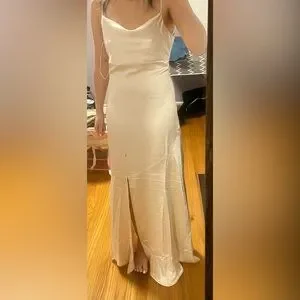 knee length dresses for ladies Champagne Anastacia Drape Maxi Dress main image 0